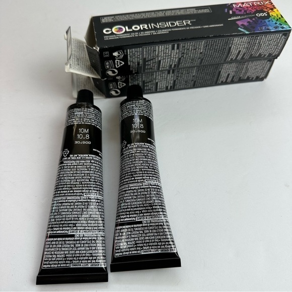 Matrix Color Insider 10M Permanent Hair Color Ammonia Free Two Tubes NEW - Picture 4 of 6